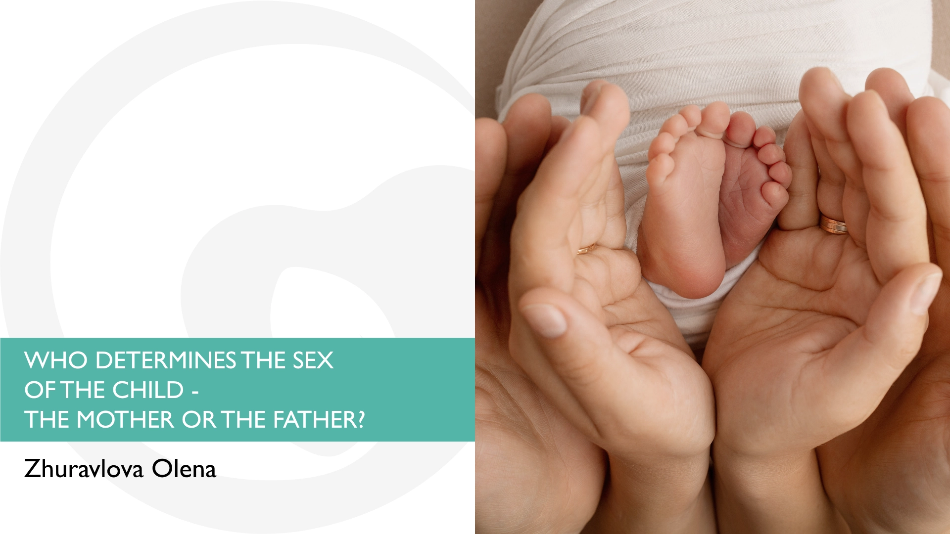 WHO DETERMINES THE SEX OF THE CHILD — THE MOTHER OR THE FATHER?
