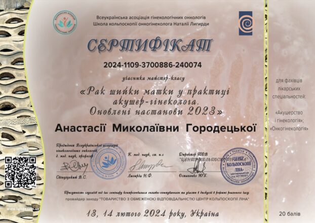 Городецька Анастасія Миколаївна