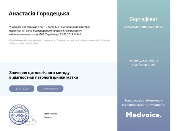Городецька Анастасія Миколаївна