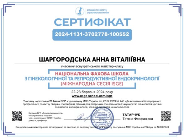 Шаргородська Анна Віталіївна