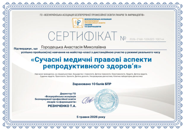 Городецька Анастасія Миколаївна